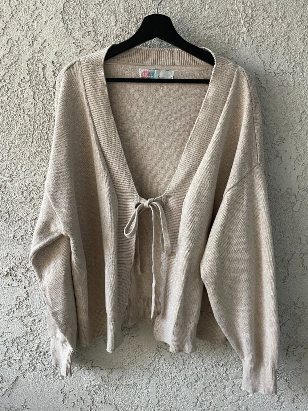 Free People FP Beach Solar Two-Piece Knit Lounge Set Tan XS